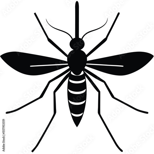 mosquito clipart white setting