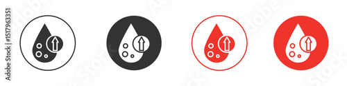 High cholesterol icon for logo, vector sign symbol for design