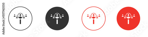 Hiring icon for logo, vector sign symbol for design