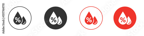 Humidity icon for logo, vector sign symbol for design