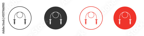 Jump rope icon for logo, vector sign symbol for design