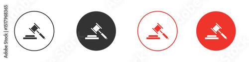 Law icon for logo, vector sign symbol for design