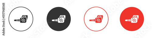 Leaf blower icon for logo, vector sign symbol for design