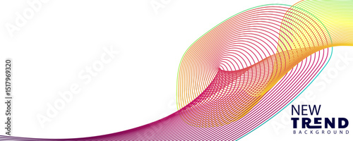 gradient color , wave line abstract background, Abstract Waving Line Particle Technology Background