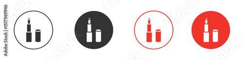 Lipstick icon for logo, vector sign symbol for design