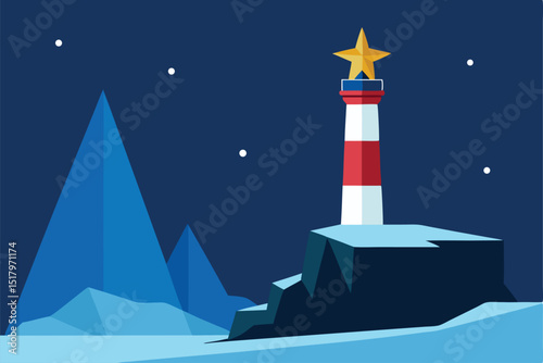 lighthouse on the sea