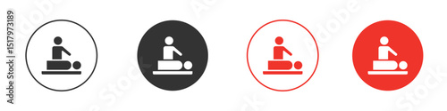 Massage icon for logo, vector sign symbol for design