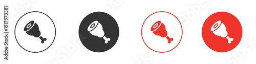 Meat icon for logo, vector sign symbol for design