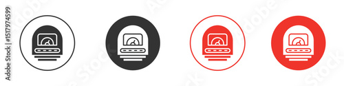Meter icon for logo, vector sign symbol for design