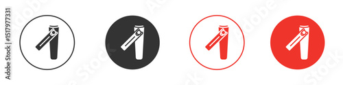 Nail clipper icon for logo, vector sign symbol for design