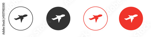 Plane icon for logo, vector sign symbol for design