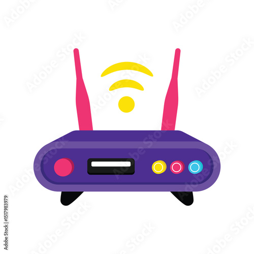 Wifi Device Vector style icon. Eps 10 file