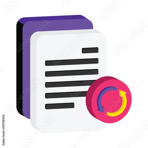 File Update Vector style icon. Eps 10 file