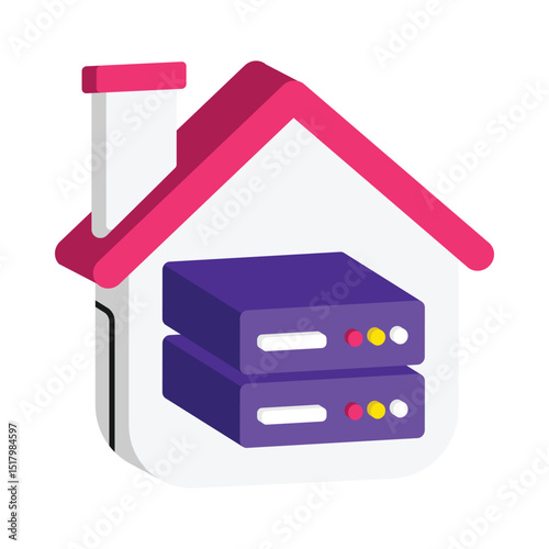 Data Storage Vector style icon. Eps 10 file
