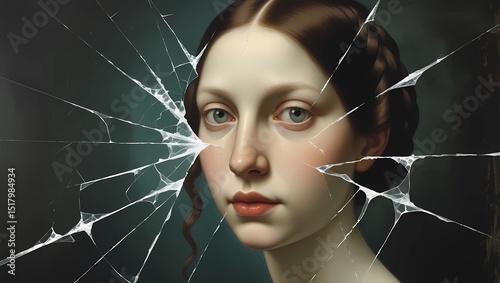 Mona Lisa Reimagined Fractured Reflections (1)