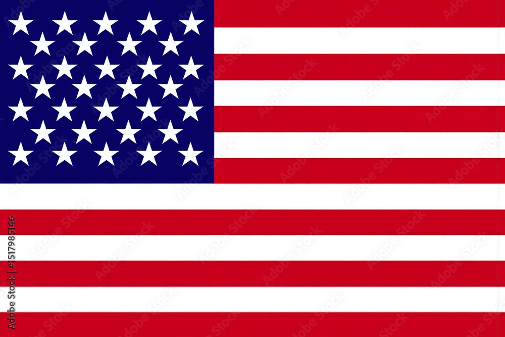 Fototapeta premium american flag on a white background5