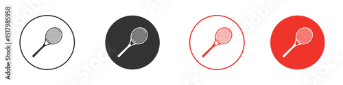 Racquet icon for logo, vector sign symbol for design