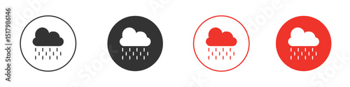 Rain icon for logo, vector sign symbol for design