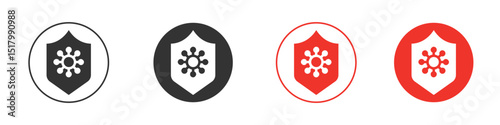 Shield virus icon