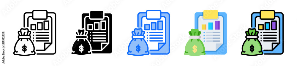 Obraz premium Financial Report Icon