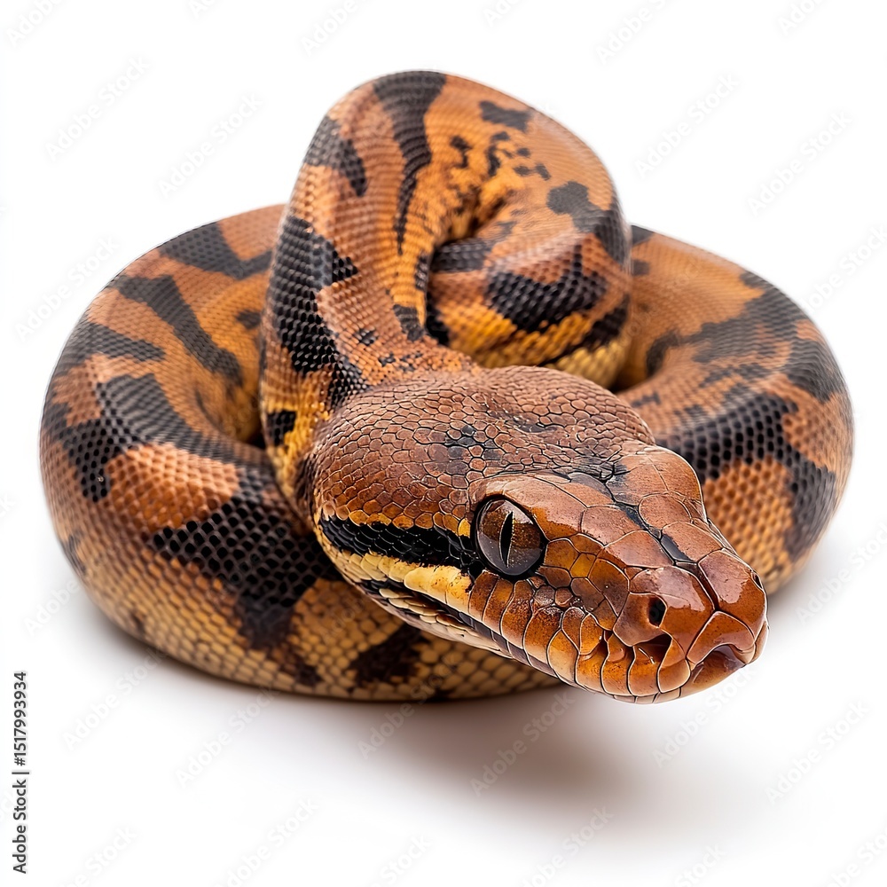 Obraz premium Photo of Boa Constrictor Isolated on white background