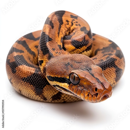 Photo of Boa Constrictor Isolated on white background