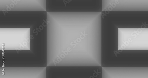Gray Scale Tunnel Optical Illusion