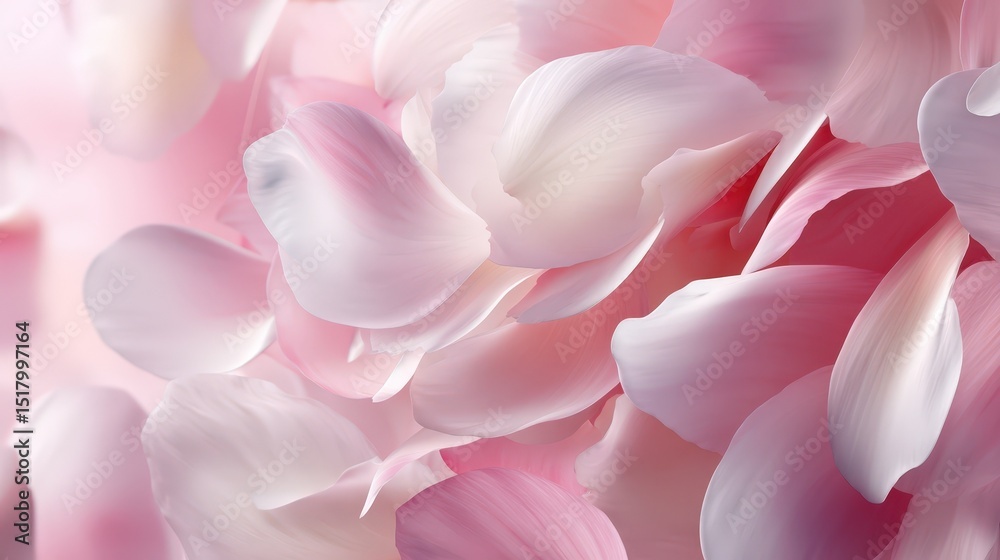 Fototapeta premium Delicate Pink Flower Petals Close Up Soft Background Texture for Design