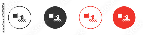 Waste water icon