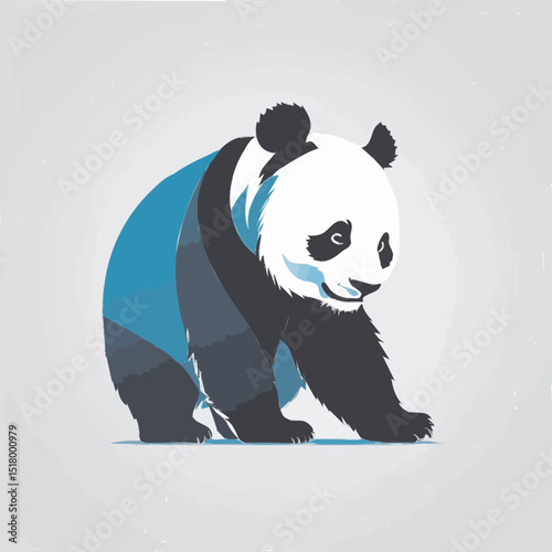 vector illustration panda