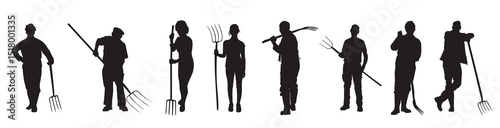 pitchfork silhouettes
