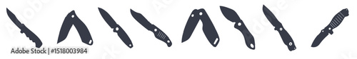 Set of knives vector