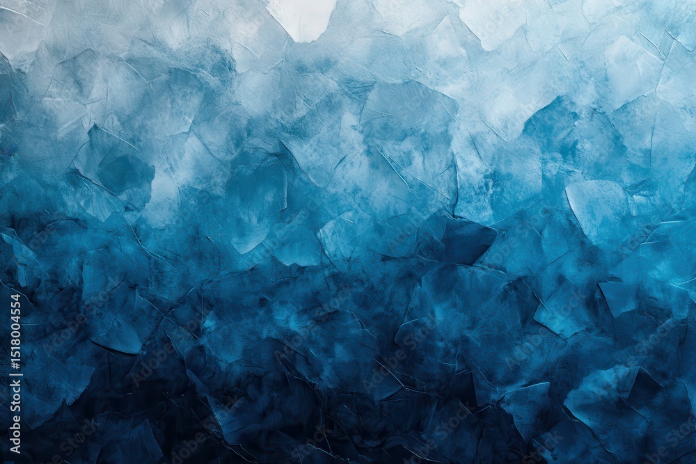 Obraz premium Abstract blue gradient texture, painted stucco with a rough surface effect. Ideal backdrop, adding depth to designs for various creative projects.