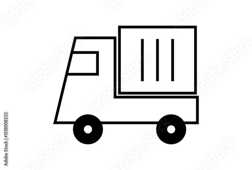 Transport truck icon vector eps