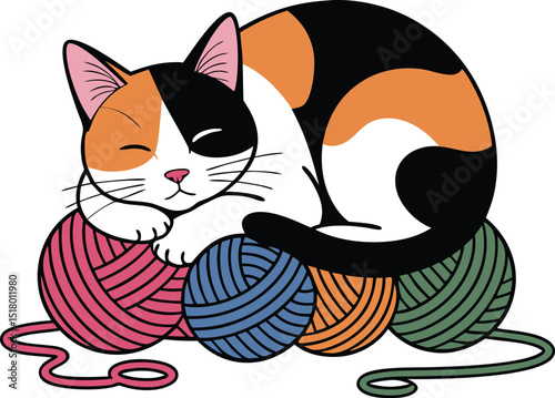 Cozy Cat's Yarn Dreams