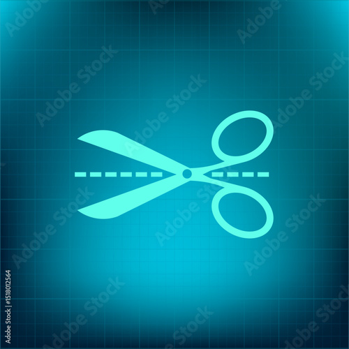 Vector icon on a blue background with a gradient