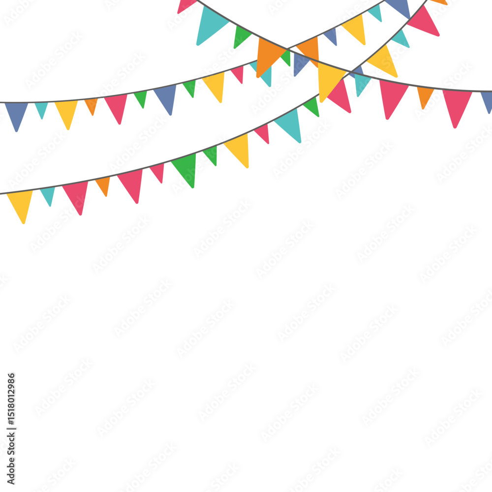 Obraz premium Party Flag Illustration
