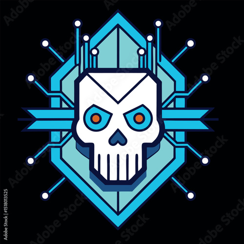 design logo mascot character illustration colorful symbol skull