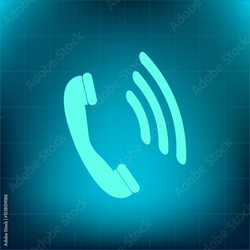 Vector icon on a blue background with a gradient