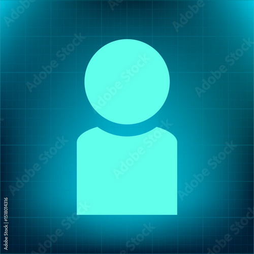 Vector icon on a blue background with a gradient