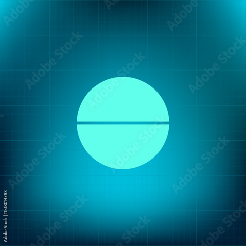 Vector icon on a blue background with a gradient