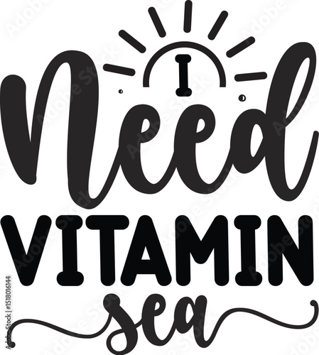 Need vitamin sea typography design file