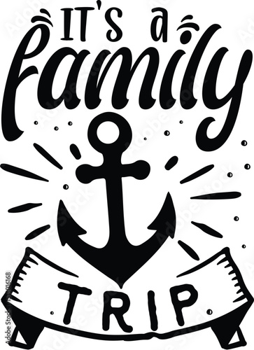 Its a family trip vector design file