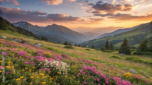 Fototapeta Naklejka Na Ścianę i Meble -  spring in the mountains