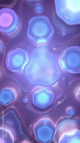 Colorful abstract pattern showcasing various shapes and textures during an artistic display of light and color