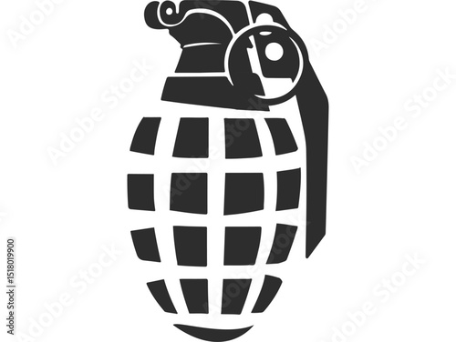 Lemon pomegranate silhouette in black color, pomegranate icon in a unique minimalist style.