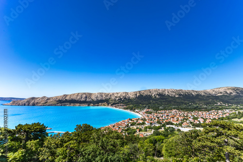 Fototapeta Naklejka Na Ścianę i Meble -  Tourist trail leading from Baska to the cemetery and to the Church of St. John,
