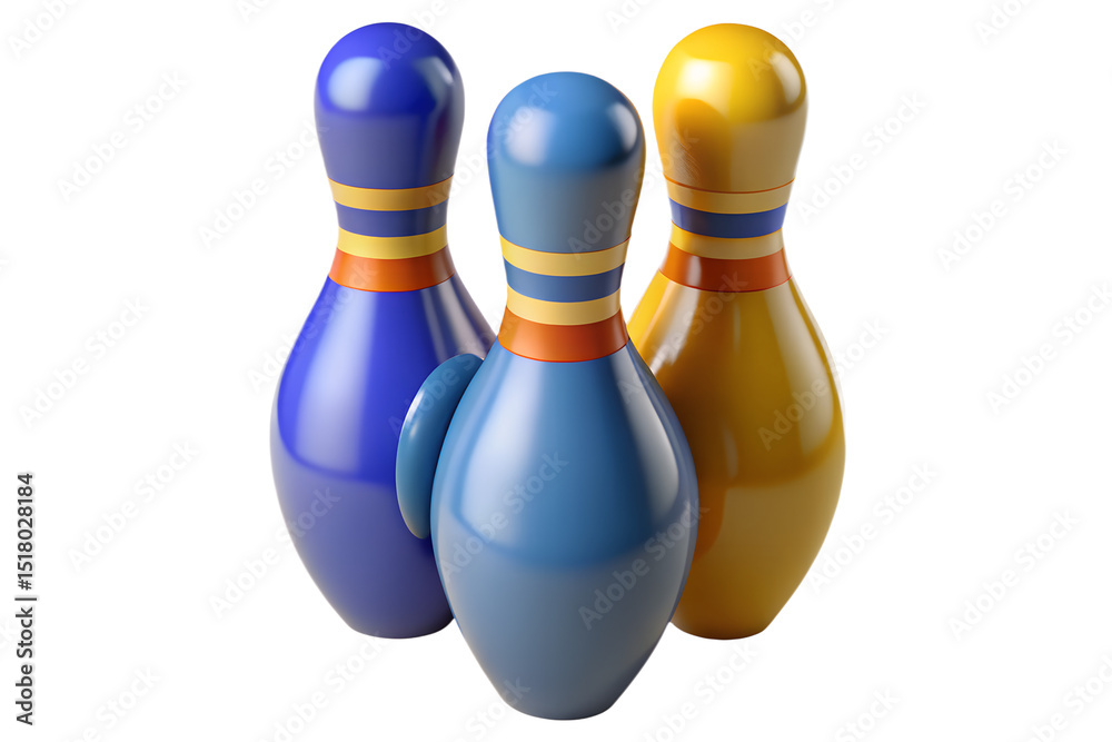 Naklejka premium Bowling Pins
