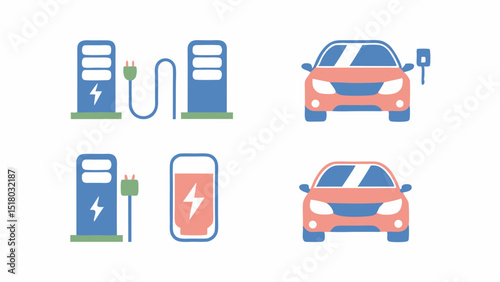 Electric Vehicle Charging Stations Sustainable Transportation Green Energy Eco Friendly Mobility Future Cars