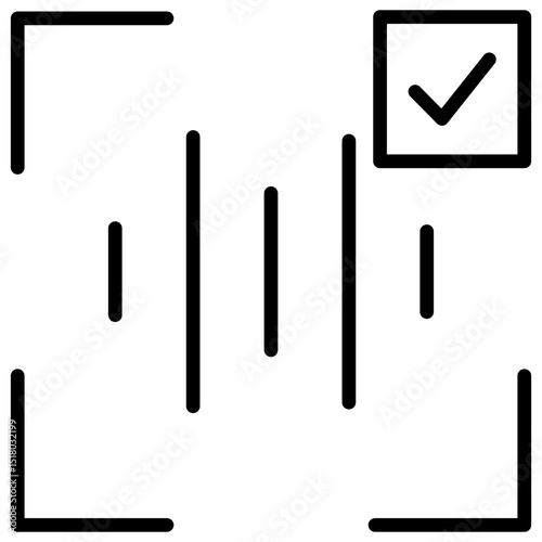 Voice Recognition Line Icon